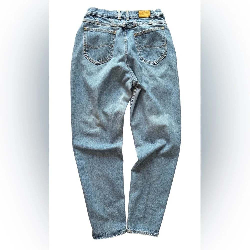 Vintage 90s Lee Women’s Jeans Size 14 Long High Rise Blue Denim USA Made